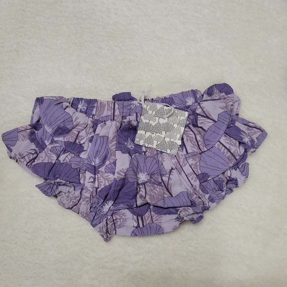 Kate Quinn Purple Poppy Ruffled Bloomer 18-24M - Picture 1 of 4